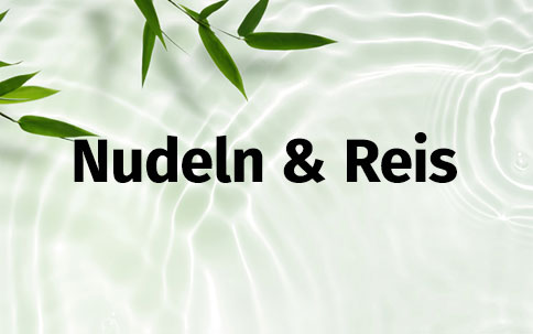 Nudeln, Reis und Hülsenfrüchte