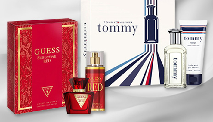 Geschenkset Guess und Tommy Hilfiger