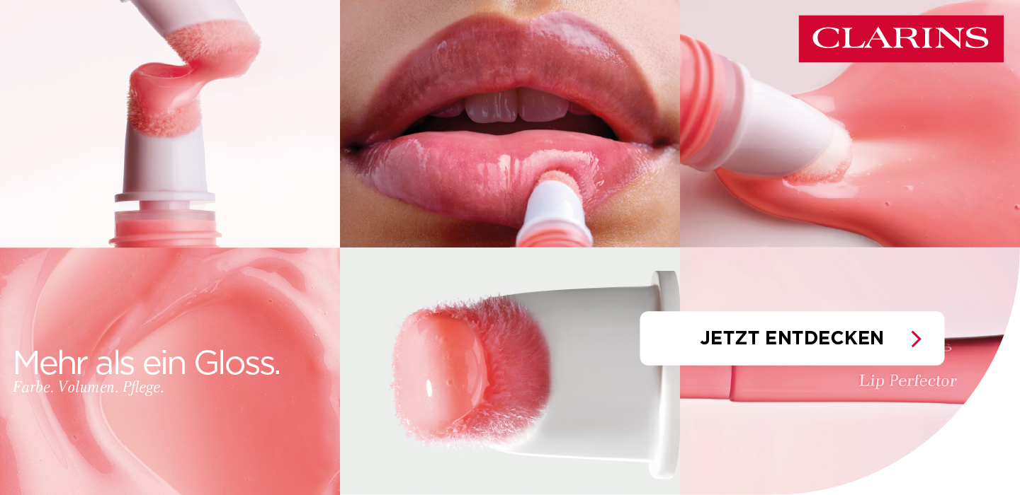 Werbebanner Clarins Lip Perfector