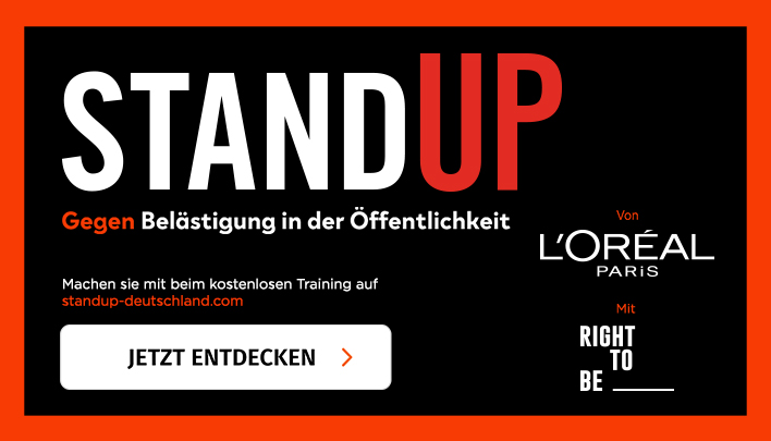 Loreal Stand-Up-Aktion