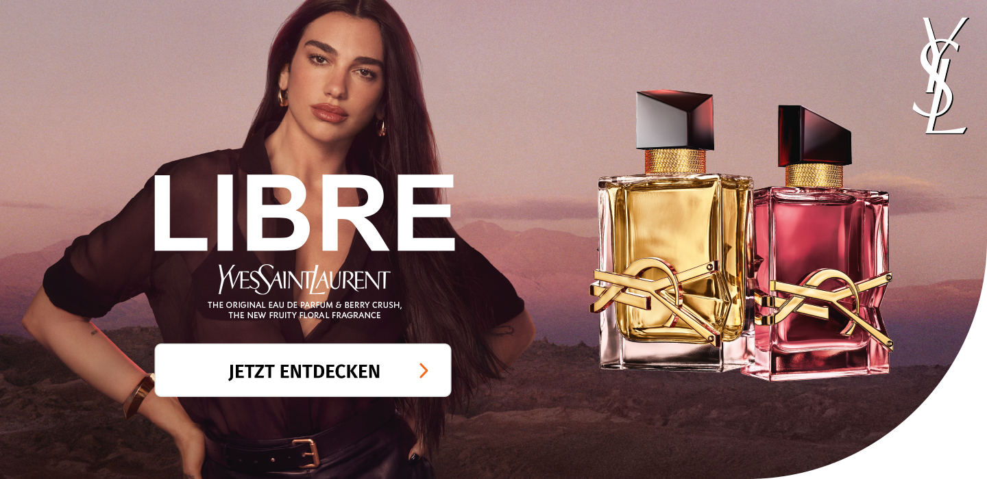 YSL Parfums Libre und Berry Crush in Werbebanner