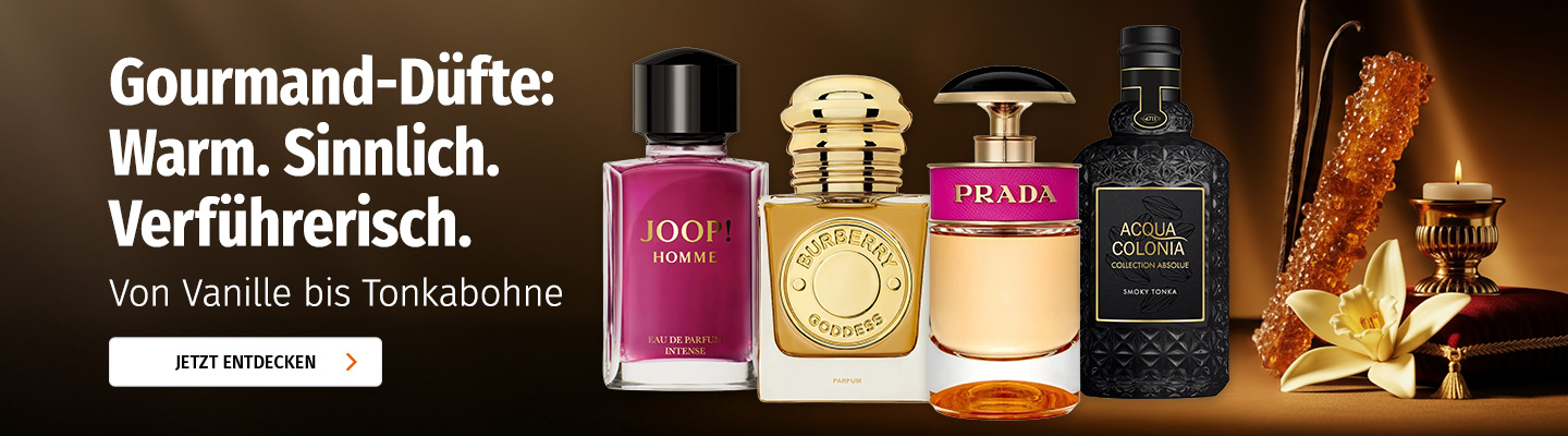 Gourmand-Düfte: selektive Auswahl an Parfums