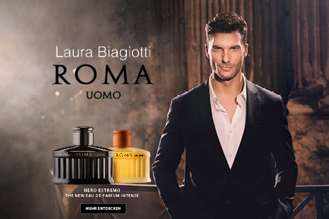 Laura Biagiotti Banner Roma Uomo Kachel 464x309px