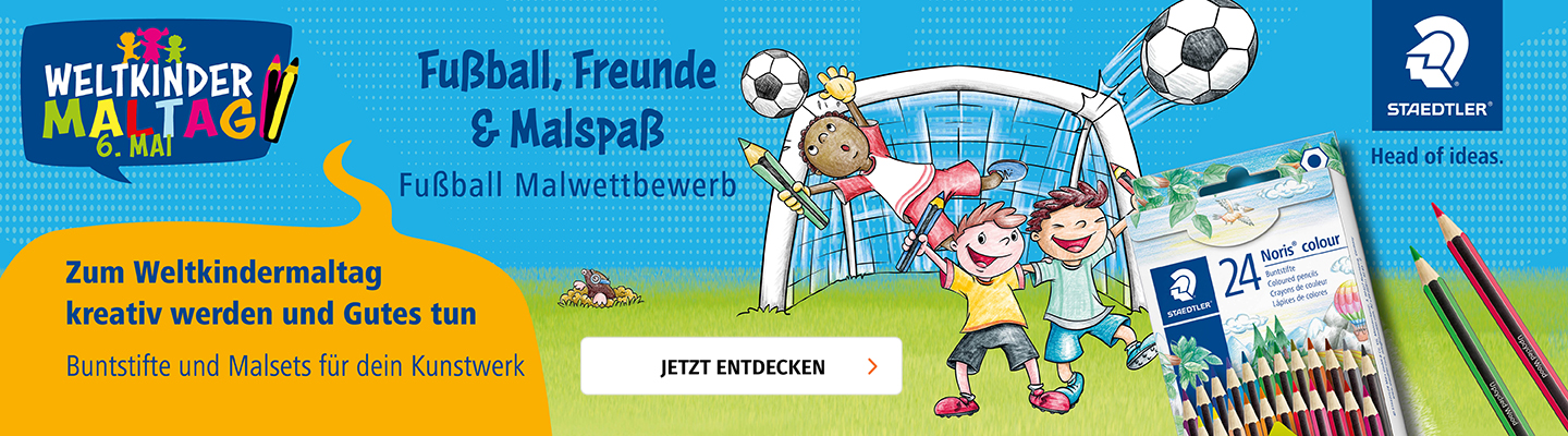 Staedtler Weltkindermaltag Fußball Malwettbewerb