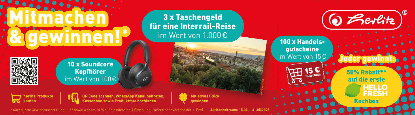 Herlitz Gewinnspiel mitmachen und gewinnen