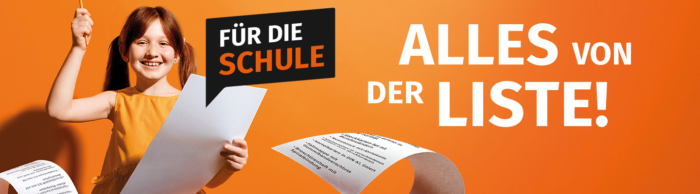 Alles von der Liste für die Schule