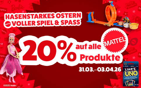 Mattel Osterkampagne Alles 20%