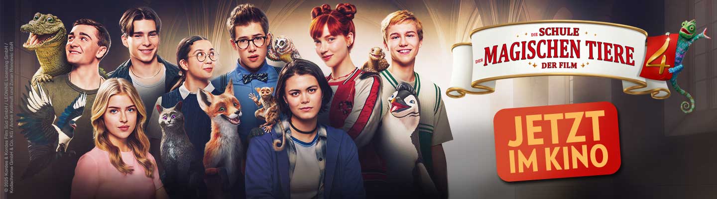Banner mit die Schule der magischen Tiere jetzt im Kino