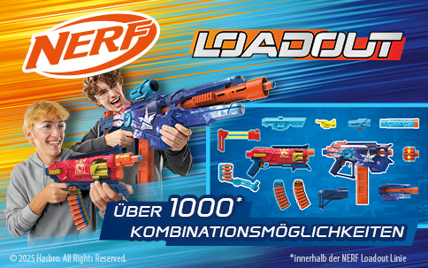 Banner Nerf Loadout über 1000 Kombinationsmöglichkeiten