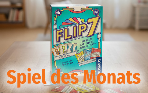 Banner mit Spiel des Monats Flip 7
