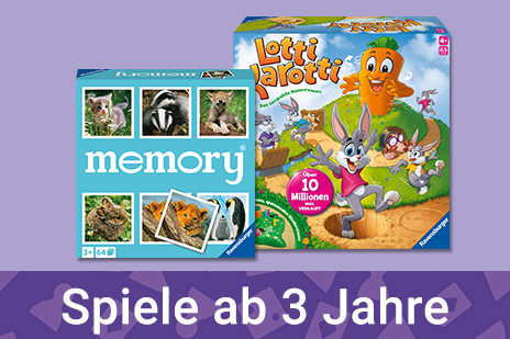 Ravensburger Spiele ab 3 Jahre