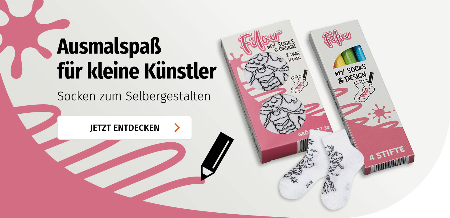 Slider Filou Ausmalsocken Meerjungfrau