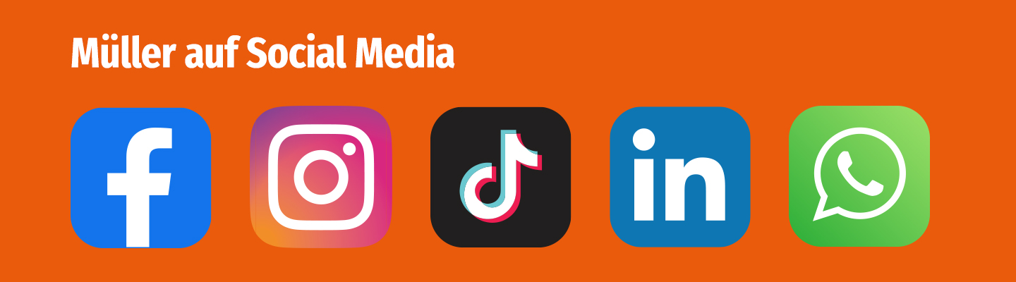 Müller auf Social Media