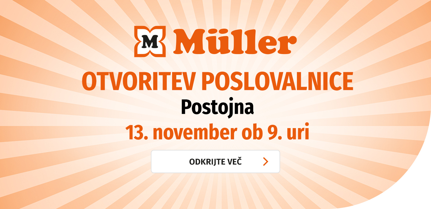 Otvoritev nove poslovalnice Müller v Postojni