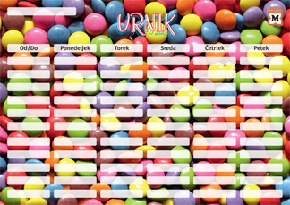 Različni motivi urnikov