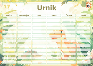 Različni motivi urnikov