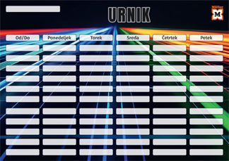 Različni motivi urnikov