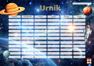 Različni motivi urnikov