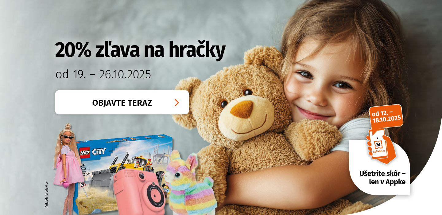 20% Zľava na hračky od 19.-26.10.2025, s Müller App už od 12.10. - 18.10.2025!