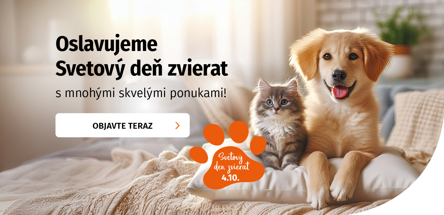Akcia: Svetový deň zvierat 8.9. - 5.10.2025