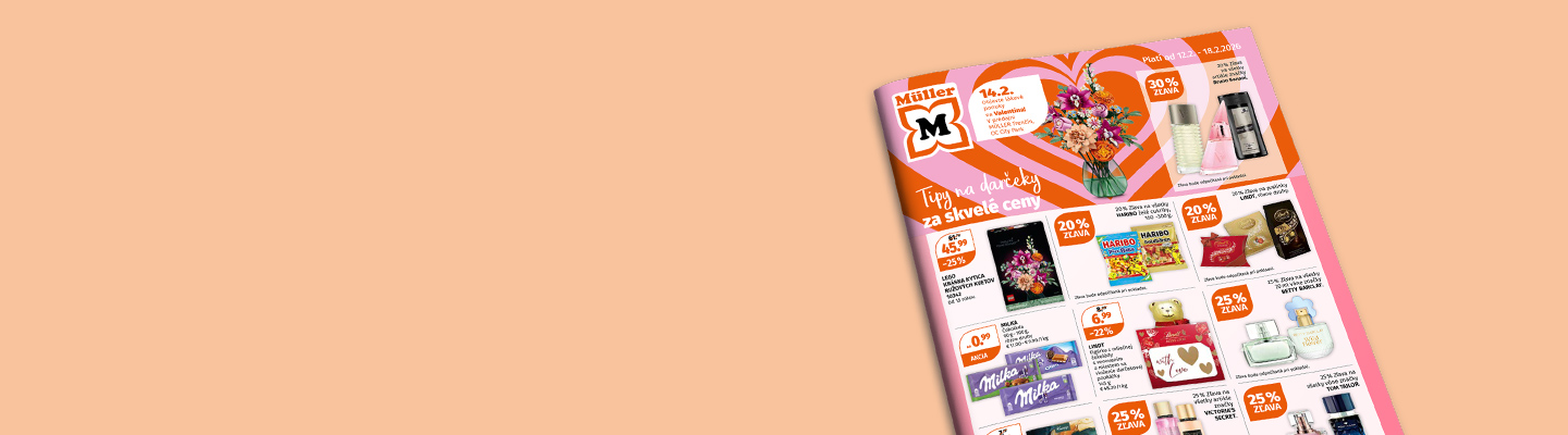 Aktuálny akciový leták Müller - platnosť 12.2.-18.2.2026