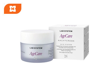 Nočný krém Lab System AgeCare – intenzívna regenerácia a detoxikácia pleti počas spánku.