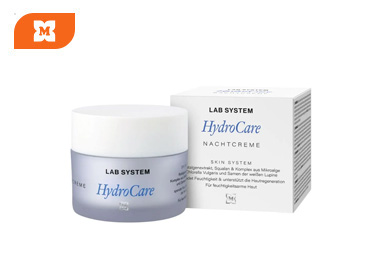 Nočný krém Lab System HydroCare – regenerácia a hydratácia počas spánku.