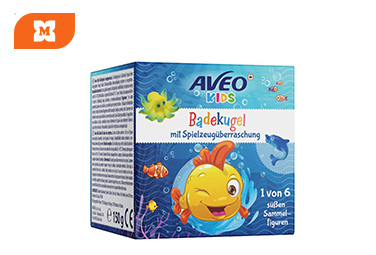AVEO Kids kúpeľová bomba s hračkou – zábava do kúpeľa