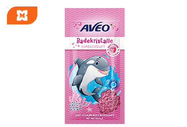 AVEO Kids kúpeľové kryštály s malinovou vôňou
