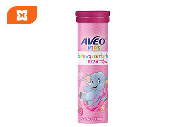 AVEO Kids ružová farba do kúpeľa s jahodovou vôňou – zábava pre deti