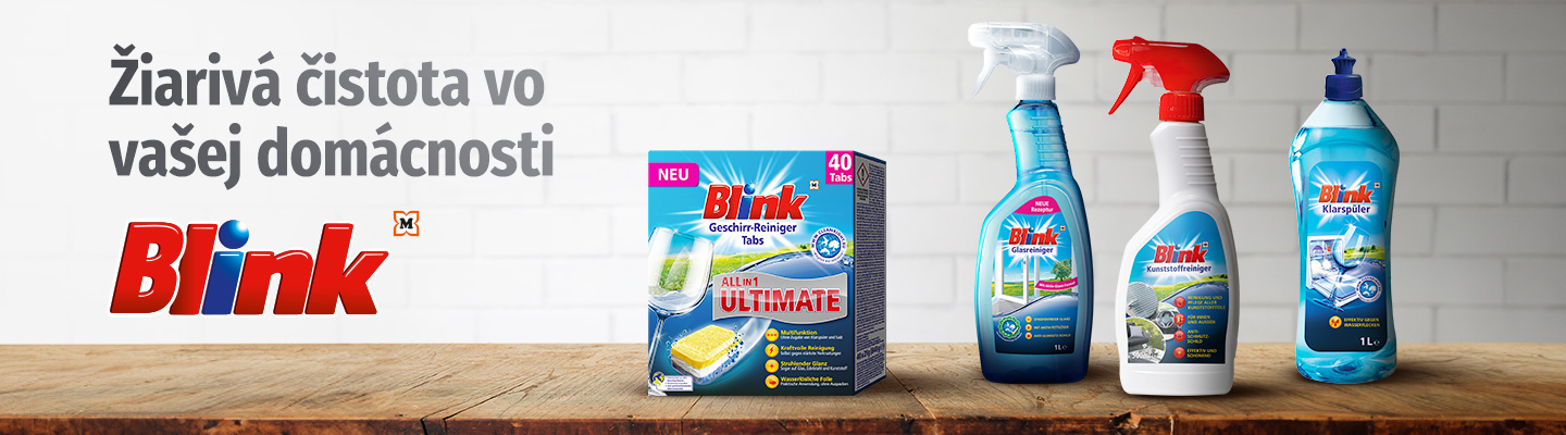Značka Blink - Žiarivá čistota vo vašej domácnosti