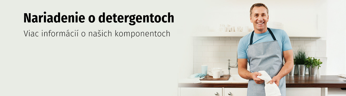 Nariadenie o detergentoch - viac informácií o našich komponentoch
