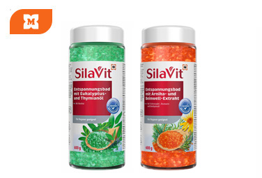 Silavit kúpeľová soľ na relaxáciu s arnikou, eukalyptovým a tymiánovým olejom