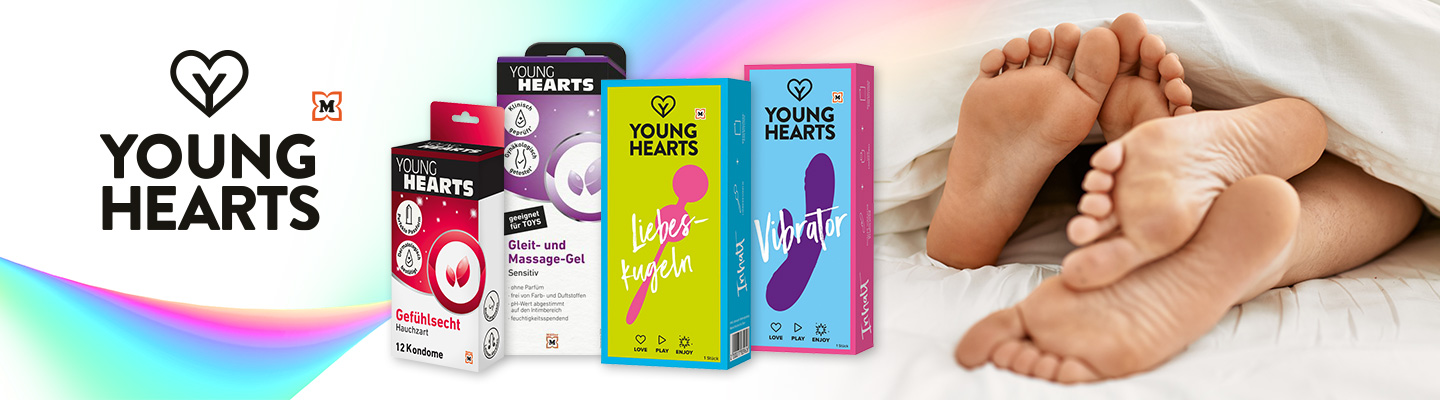 Young hearts - ochranné pomôcky pre bezpečné intímne chvíle vo dvojici
