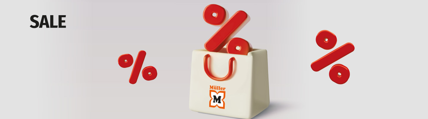 SALE - výpredaj v Müller - objavte náš sortiment