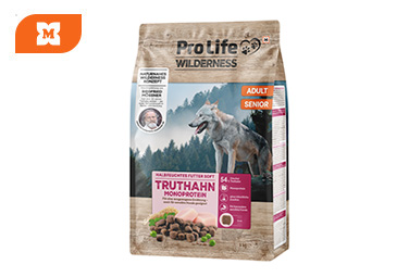 Pro Life Wilderness – suché krmivo pre dospelých a starších psov s morčacím mäsom
