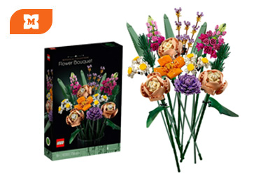 LEGO kvetinová kytica s mixom kvetov z kolekcie LEGO Botanicals