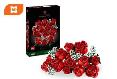 LEGO kytica červených ruží – realistické ruže z kolekcie LEGO Botanicals