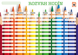 Rozvrh ceruzky dúha