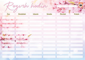Rozvrh kvitnutie