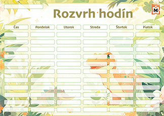 Rozvrh dino
