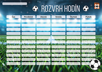 Rozvrh futbal