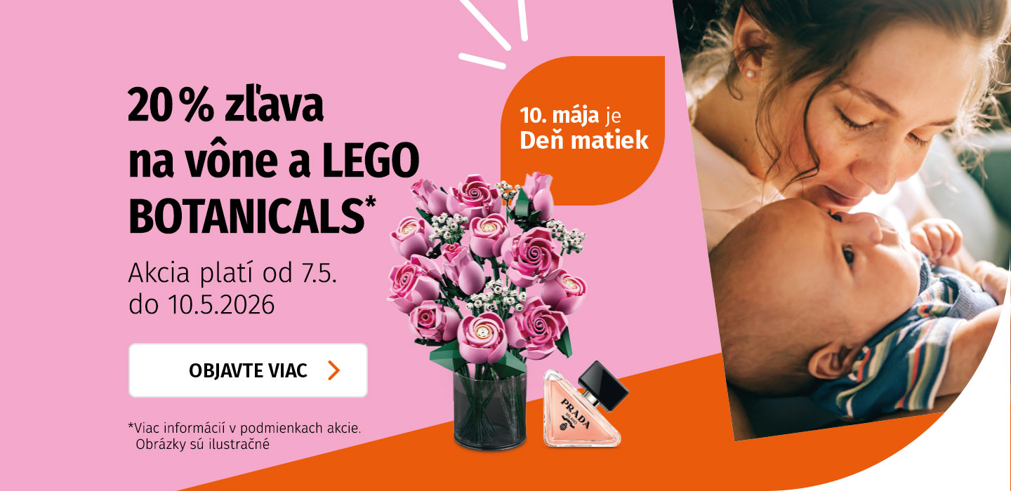 Deň matiek v Müller – 20 % zľava na vône a LEGO Botanicals